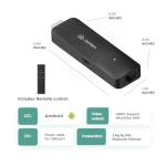 OptiSigns OptiStick Digital Signage Player - Android-Based 4K UHD HDMI Stick, Quad Core, WiFi/Ethernet, Remote Screen Management