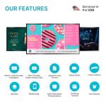 TV Digital Signage Player, Digital Signage 4k Player Kit, Auto-Post Content, Cloud-Controlled, Add Your PowerPoint Presentation, Free Plan & Mobile App, Thousands of Templates