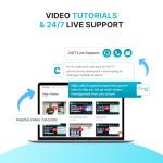 TV Digital Signage Player, Digital Signage 4k Player Kit, Auto-Post Content, Cloud-Controlled, Add Your PowerPoint Presentation, Free Plan & Mobile App, Thousands of Templates