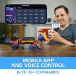 Petoi Robot Dog Bittle X (Construction) | Robotics Kit | App & Voice Control Smart Robot | Programmable Open Source Coding Robot Kit | STEM & Robotics Education for Teens, Coders, Geeks, & Students