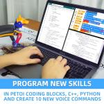Petoi Robot Dog Bittle X (Construction) | Robotics Kit | App & Voice Control Smart Robot | Programmable Open Source Coding Robot Kit | STEM & Robotics Education for Teens, Coders, Geeks, & Students