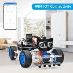 OSOYOO Robot Rc Smart Car DIY Kit to Build for Adults Teens with Servo Power Steering Motor, WiFi, Bluetooth, Code Programmable Compatible with Arduino