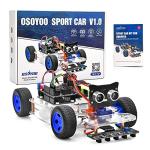 OSOYOO Robot Rc Smart Car DIY Kit to Build for Adults Teens with Servo Power Steering Motor, WiFi, Bluetooth, Code Programmable Compatible with Arduino