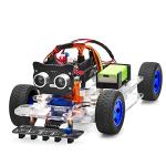 OSOYOO Robot Rc Smart Car DIY Kit to Build for Adults Teens with Servo Power Steering Motor, WiFi, Bluetooth, Code Programmable Compatible with Arduino