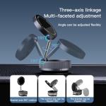 Vacuum Suction Magnetic Phone Holder,2026 Upgraded 360° Adjustable Foldable Telescopic Hands-Free Suction Cup Car Phone Holder for Car/Gym/Mirror,Compatible with iPhone Android All Smartphones