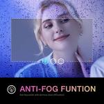LOAAO 24”X30“ RGB LED Bathroom Mirror with Lights, Large, Anti-Fog, Dimmable Smart Lighted Bathroom Vanity Mirror, Multiple Light Modes, RGB Backlit + Front Light, Memory Function, Tempered Glass