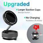 Vacuum Magnetic Phone Holder for Car/MagSafe,360° Adjustable Suction Cup Phone Mount, Foldable & Portable Magnetic Phone Stand for All Smartphones & All Car Models & Home/Office/Gym/Bathroom Mirror