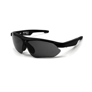 SRICH Polarized Bluetooth Sunglasses for Men, Women, Sport Smart Glasses, Built-in Mic & Open Ear Music Speakers, UV Protection Running Baseball Sunglasses, Cycling Glasses, Black