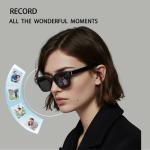 GAKLIVN 4K Camera Glasses, AI Smart Glasses with Real-Time Translation & Object Recognition,32GB Storage, Max 10Hrs Playtime | 2 Lens Set（Transparent&Black for Outdoor,Work,Travel, Business - Black