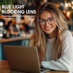Smart Glasses, Blue Light Blocking Clear Lenses + Magnetic Clip-On Sunglasses, Bluetooth Glasses with Open Ear Speaker, Voice Assistant Compatible for iPhone Android