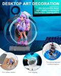 3D Hologram Fan, Magikeration 4.72 Inch 3D Holographic Fan Projector with Cover Picture Spinner for Halloween,Christmas,Thanksgiving,Easter,Parties (12cm, 4GB)