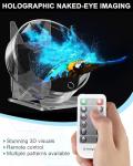 3D Hologram Fan, Magikeration 4.72 Inch 3D Holographic Fan Projector with Cover Picture Spinner for Halloween,Christmas,Thanksgiving,Easter,Parties (12cm, 4GB)