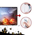 Halloween Holographic Rear Projector Screen 50" x 89" Hologram Window Movie Screen Rear Projector Indoor Outdoor Double Sided Video Projection (100"- Projector Screen)