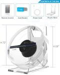 3D Hologram Fan, Magikeration 4.72 Inch 3D Holographic Fan Projector with Cover Picture Spinner for Halloween,Christmas,Thanksgiving,Easter,Parties (12cm, 4GB)