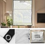 Halloween Holographic Rear Projector Screen 50" x 89" Hologram Window Movie Screen Rear Projector Indoor Outdoor Double Sided Video Projection (100"- Projector Screen)