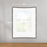 100" Outdoor Holographic Rear Projection Screen: 4K Indoor and Outdoor 16:9 Foldable Classroom Courtyard Projection Screen, Used for projecting Christmas Movies Videos Movie Nights (89 "H x 50 "W)