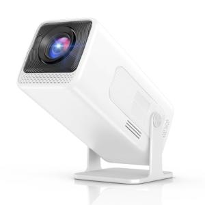WISHOLY Mini Projector Native 1080P, Portable Outdoor Movie Projector with WiFi and Bluetooth, 4K Supported, Compatible with Smartphone, HDMI, USB, TV Stick, PS5 for Home Theater, Bedroom, Outdoor Use
