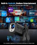 【Auto Focus &1080P】Alwtniet Mini Portable Projector, 4k Support Smart Proyector with Wifi and Bluetooth For Outdoor, 5W Speaker, Built in Apps,Home Theater, Bluetooth Movie Projector (Black)