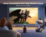 Mini Projector with WiFi and Bluetooth - 【Electric-Focus/Auto Keystone/Short Throw/550 ANSI】WiMiUS 1080P Portable Outdoor Movie Home Theater Proyector Compatible with HDMI,USB,AV,Phone/Tablet/Laptop