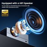 [Auto Focus & High Brightness] Outdoor Projector with WiFi and Bluetooth, Native 1080P Movie Projector, 4K Support, Auto Keystone & 50% Zoom, JOWLURK Projector Compatible with iOS/Android/TV Stick