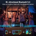 Netflix Licensed Smart Projector with WiFi and Bluetooth, SOPYOU Outdoor Movie Projector 4K with Apps Max 450", Electric Focus & Auto Keystone, Built-in Netflix/YouTube/Prime Video