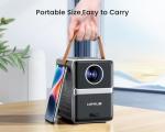 Mini Projector with WiFi and Bluetooth - 【Electric-Focus/Auto Keystone/Short Throw/550 ANSI】WiMiUS 1080P Portable Outdoor Movie Home Theater Proyector Compatible with HDMI,USB,AV,Phone/Tablet/Laptop