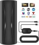 2200+ Miles Range TV Antenna, 2025 Strongest Digital TV Antenna Indoor Outdoor with Amplifier Signal Booster, HD Antenna for Local Channels for Smart Tv and Old TVs-38ft Coax Cable-Support 8K 4K 1080p