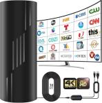 2700+ Miles Range TV Antenna, 2025 Strongest Digital TV Antenna Indoor/Outdoor with Amplifier Signal Booster, HDTV Antennas for Local Channels for Smart and Old TVs-38ft Coax Cable-Support 8K 4K 1080p