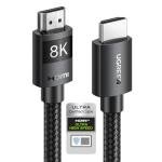 UGREEN HDMI 2.1 Cable Certified 8K 10FT Ultra High Speed HDMI Cord Braided 48Gbps 4K@240Hz 10K@60Hz with Dynamic HDR eARC Dolby Atmos HDCP Compatible with PS5 PS4 Xbox Roku TV HDTV Blu-ray Projector