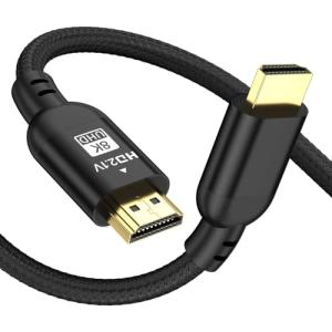 Diyanisly 8K HDMI Cable 3.3FT, 48Gbps Ultra High Speed HDMI 2.1 Cable, Braided Nylon Jacket, Supports 8K@60Hz 4K@120Hz, Dynamic HDR, eARC, Compatible with TV, Laptop, PC, HDTV