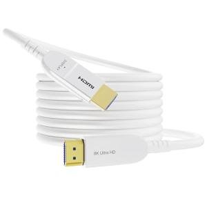 8K Fiber Optic HDMI Cable 200FT, Long Active HDMI 2.1 Cable 48Gbps Ultra High Speed 8K@60Hz 4K@120Hz HDR10 eARC 3D HDCP 2.3 Compatible for Laptop, PC, Monitor, PS5, PS4, Xbox, HDTV, Projector