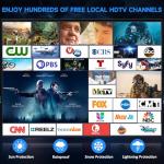 2700+ Miles Range TV Antenna, 2025 Strongest Digital TV Antenna Indoor/Outdoor with Amplifier Signal Booster, HDTV Antennas for Local Channels for Smart and Old TVs-38ft Coax Cable-Support 8K 4K 1080p