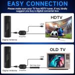 2700+ Miles Range TV Antenna, 2025 Strongest Digital TV Antenna Indoor/Outdoor with Amplifier Signal Booster, HDTV Antennas for Local Channels for Smart and Old TVs-38ft Coax Cable-Support 8K 4K 1080p