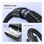 UGREEN HDMI 2.1 Cable Certified 8K 10FT Ultra High Speed HDMI Cord Braided 48Gbps 4K@240Hz 10K@60Hz with Dynamic HDR eARC Dolby Atmos HDCP Compatible with PS5 PS4 Xbox Roku TV HDTV Blu-ray Projector
