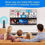 2025 TV Antenna,Antenna for Smart TV with Amplifier Signal Booster,HDTV Antenna for Local Channels 1500+ Miles Range,Digital Antenna Indoor Supports 4K 8K 1080p All TVs-Outdoor Antena 25FT Coax Cable