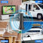 2025 TV Antenna,Antenna for Smart TV with Amplifier Signal Booster,HDTV Antenna for Local Channels 1500+ Miles Range,Digital Antenna Indoor Supports 4K 8K 1080p All TVs-Outdoor Antena 25FT Coax Cable