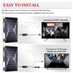 2025 Upgraded Indoor TV Antenna, 2700+ Miles Range HD Digital Antenna for Smart TV, Strongest Antenna with Amplified Signal Booster Supports 4K 8K 1080p All TVs- 38FT Coaxial Cable for Local Channels