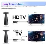 1800+ Miles Range TV Antenna Indoor, 2025 HDTV Antenna for Smart TV, Digital Antenna for Local Channels with Signal Amplifier, Supports 4k 8k 1080p All TVs -38ft Coax Cable