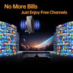 2025 Upgraded Strongest Digital TV Antenna, 2700+ Miles Range TV Antenna for Smart TVs, Indoor/Outdoor HDTV Antenna for Local Channels with Amplified Signal Booster Supports 4K 8K 1080p-38 FT Cable
