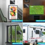 2025 HDTV Antenna for Smart TV Indoor 1700 Miles -Digital TV Antenna for Local Channels-TV Antenna Amplified Booster Support 4K 8K 1080p 360° Signal Reception Long Range-16FT Coax Cable