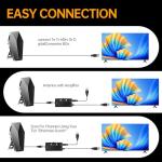 2025 Upgraded Strongest Digital TV Antenna, 2700+ Miles Range TV Antenna for Smart TVs, Indoor/Outdoor HDTV Antenna for Local Channels with Amplified Signal Booster Supports 4K 8K 1080p-38 FT Cable