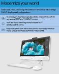 HP All-in-One PC, 23.8" FHD Micro-Edge Touchscreen Display, AMD Ryzen 5 processor, AMD Radeon Graphics, 12 GB RAM, 512 GB SSD, Windows 11 Home, Wi-Fi (24-cb1142)