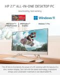 HP All-in-One Desktop Computer, 27" Touchscreen FHD, Octa-Core AMD Ryzen 7 5700U (Beat i7-1165G7), 64GB DDR4 RAM, 4TB SSD, WiFi, Bluetooth, KB & Mouse, Windows 11 Pro, BROAG 64GB Flash Stylus