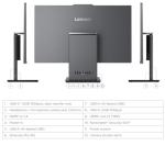 Lenovo ThinkCentre All-in-One Desktop Computer, 24" FHD IPS Display, 5-core Intel U300 Processor, 16GB DDR5, 256GB SSD, Wi-Fi 6, USB-C, HDMI in&Out, Wired KB&Mouse, Windows 11 Pro