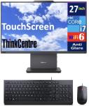 Lenovo ThinkCentre Neo 50a Gen 5 Business All-in-One 27" 100Hz Touchscreen FHD Display (Intel i7-13620H, 16GB DDR5, 512GB SSD, WiFi 6, Webcam, Win11P) w/DKZ USB Port Expander, Keyboard, & Mouse
