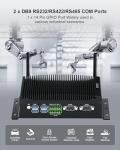 WEIDIAN Fanless PC, Industrial Mini PC, Core i7-10810U (up to 4.90 GHz), 2HD+DP Triple Display, 2RS232/RS422/RS485 COM, 2RJ45 LAN, 6USB, GPIO, WiFi, BT, Win11, Linux, Ubuntu(32GB RAM 1TB SSD)