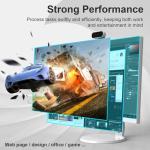 SIUGHVA All-in-One Desktop Computer, 24" FHD Touchscreen i7 16GB RAM, 512GB SSD, Quad-Core 11, Wired Keyboard
