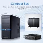 msecore Industrial PC, Fanless Mini Computer with Core i7-1165G7, 16G RAM 512G SSD, Dual 2.5G LAN, 6*COM RS232, Support 4G Module/SIM, Wi-Fi 6, 1*HDMI 1*VGA, Windows 11 Pro/Linux/Ubantu
