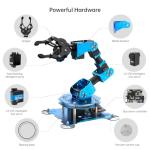 Robotic Arm for Arduino Coding Programming 6DOF Hiwonder-xArm1S STEM Educational Building Robot Arm Kits, 6 AXIS Full Metal Robotic Arm Wireless Controller/PC/App/Mouse Control Learning Robot