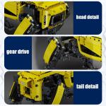 Mould King Robot Dog Building Kit, 936PCS Yellow APP RC Programmable STEM Toy, Robot Toys for Kids, Power Module & Educational Model